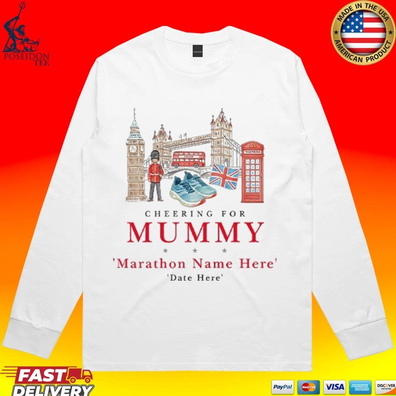 Marathon Supporters Cheering For Mummy Personalized T-shirt