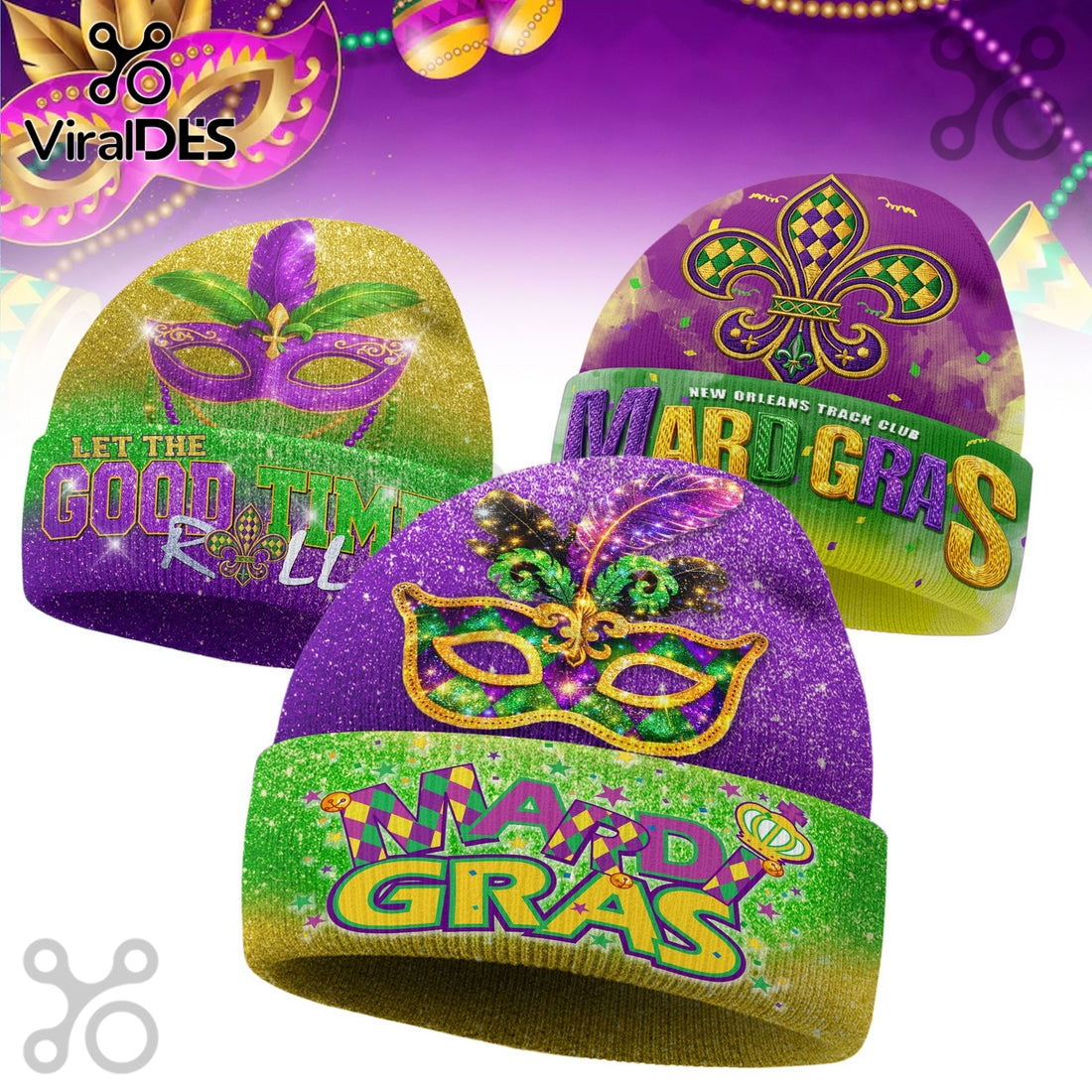 Mardi Gras Limited Edition Beanie Hat