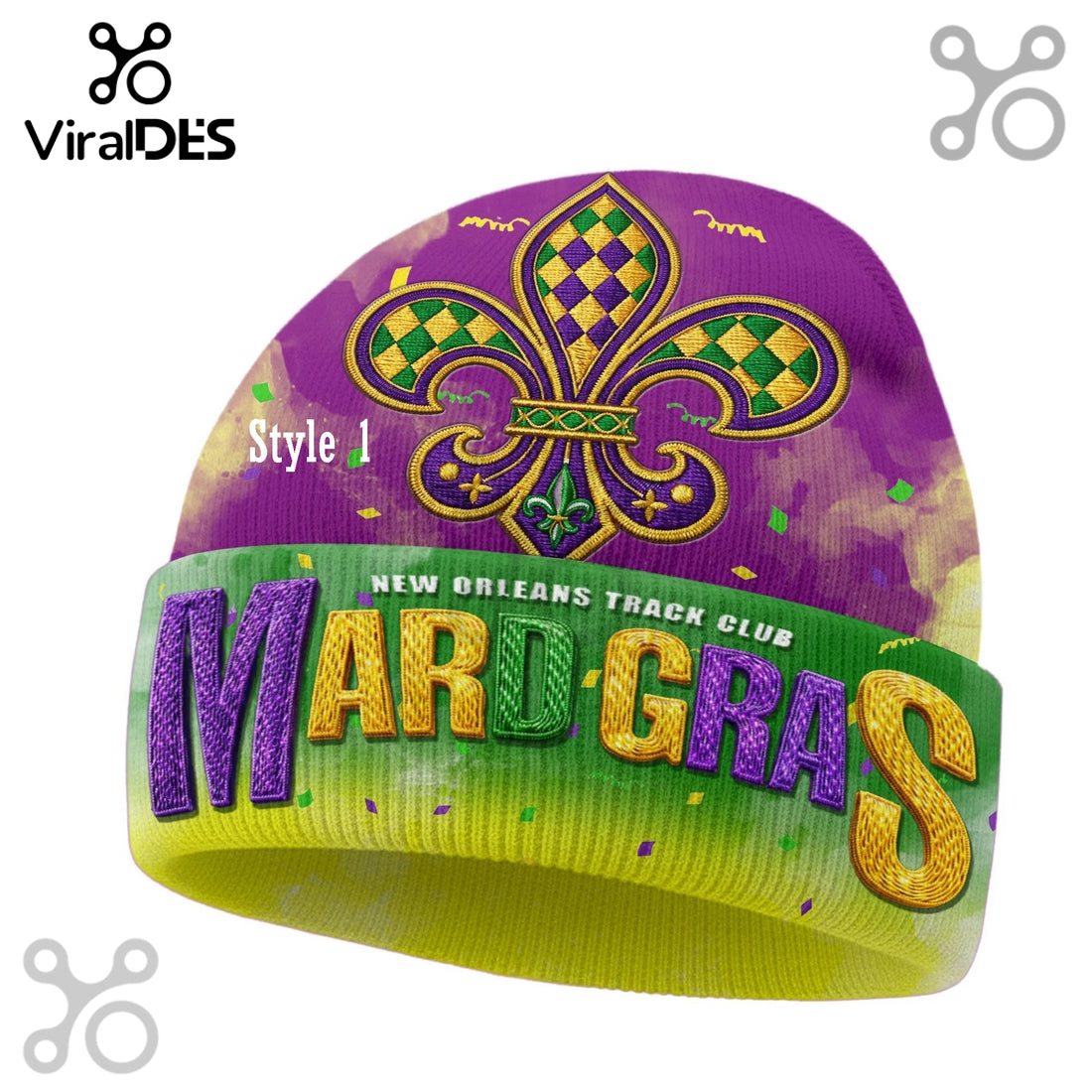 Mardi Gras Limited Edition Beanie Hat