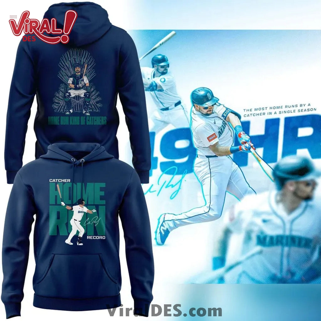 Mariners Cal Raleigh’s Catcher Home Run Record Hoodie, Pants