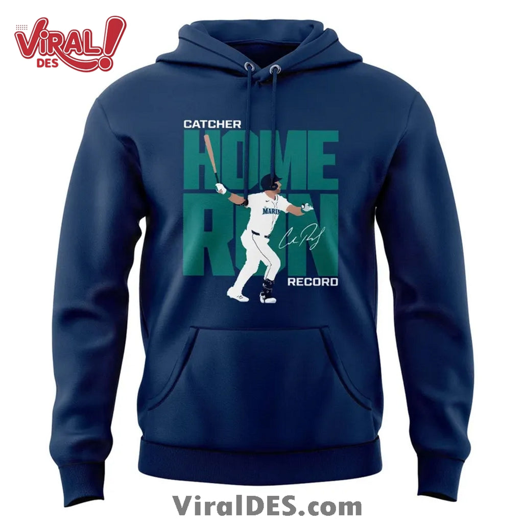 Mariners Cal Raleigh’s Catcher Home Run Record Hoodie, Pants