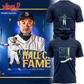 Mariners Ichiro Suzuki 2025 HOF Navy Shirt