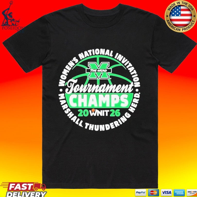 Marshall Thundering Herd 2026 Women’s National Invitation Tournament Champions T-shirt
