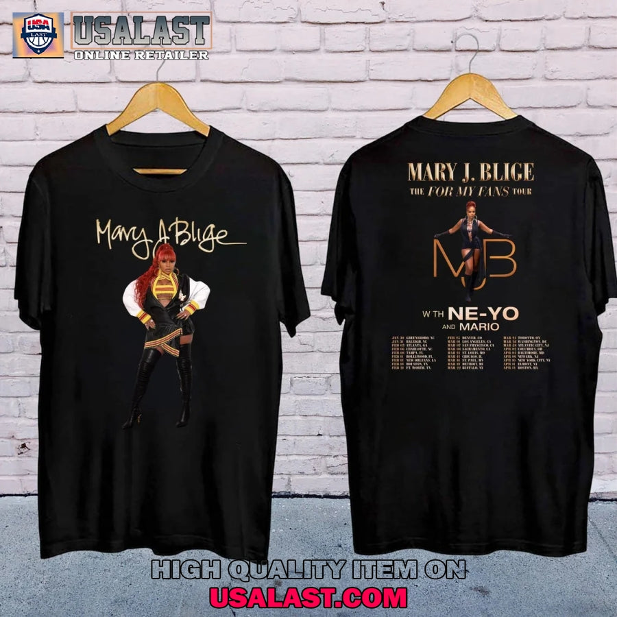 Mary J Blige The For My Fans Tour 2025 T-Shirt
