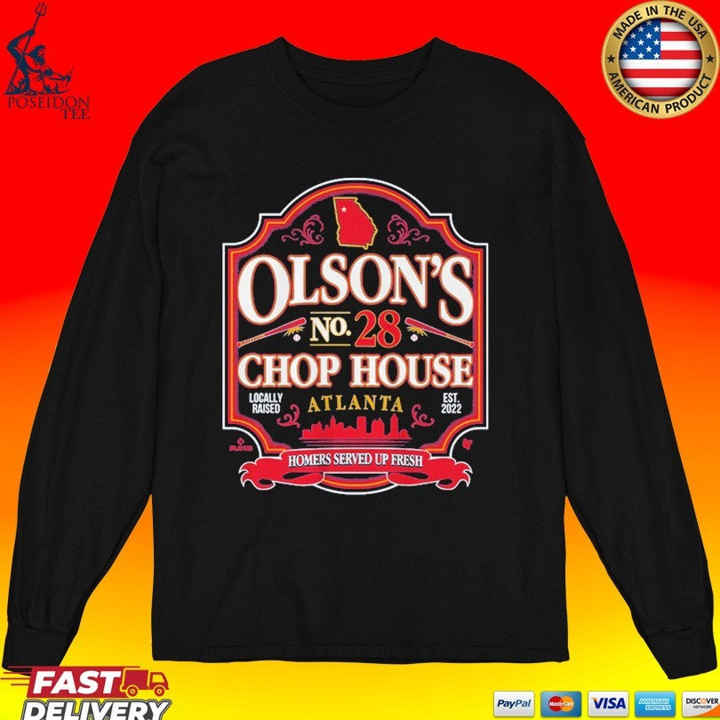 Matt Olson’s Chop House No 28 Atlanta Homers Served Up Fresh T-shirt