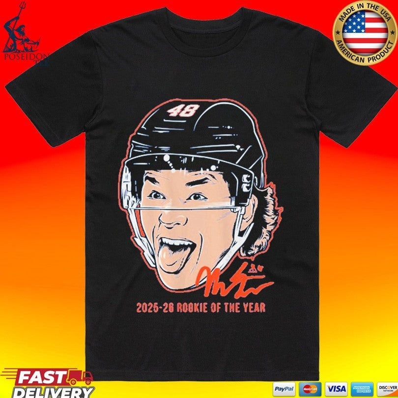 Matthew Schaefer Roty Swag Head 2025-26 Rookie Of The Year T-shirt