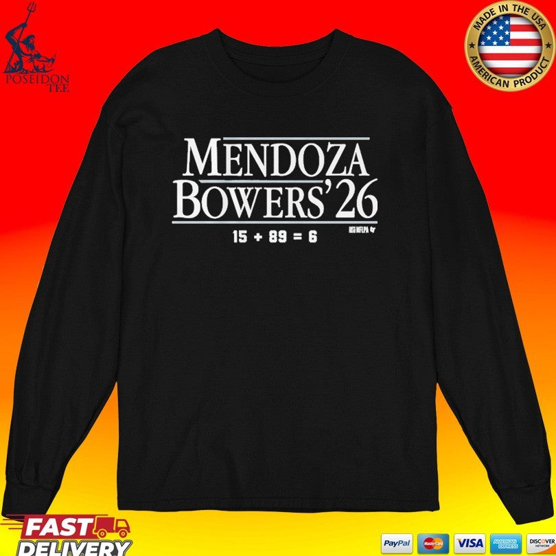 Mendoza-bowers ’26 15 + 89 = 6 T-shirt