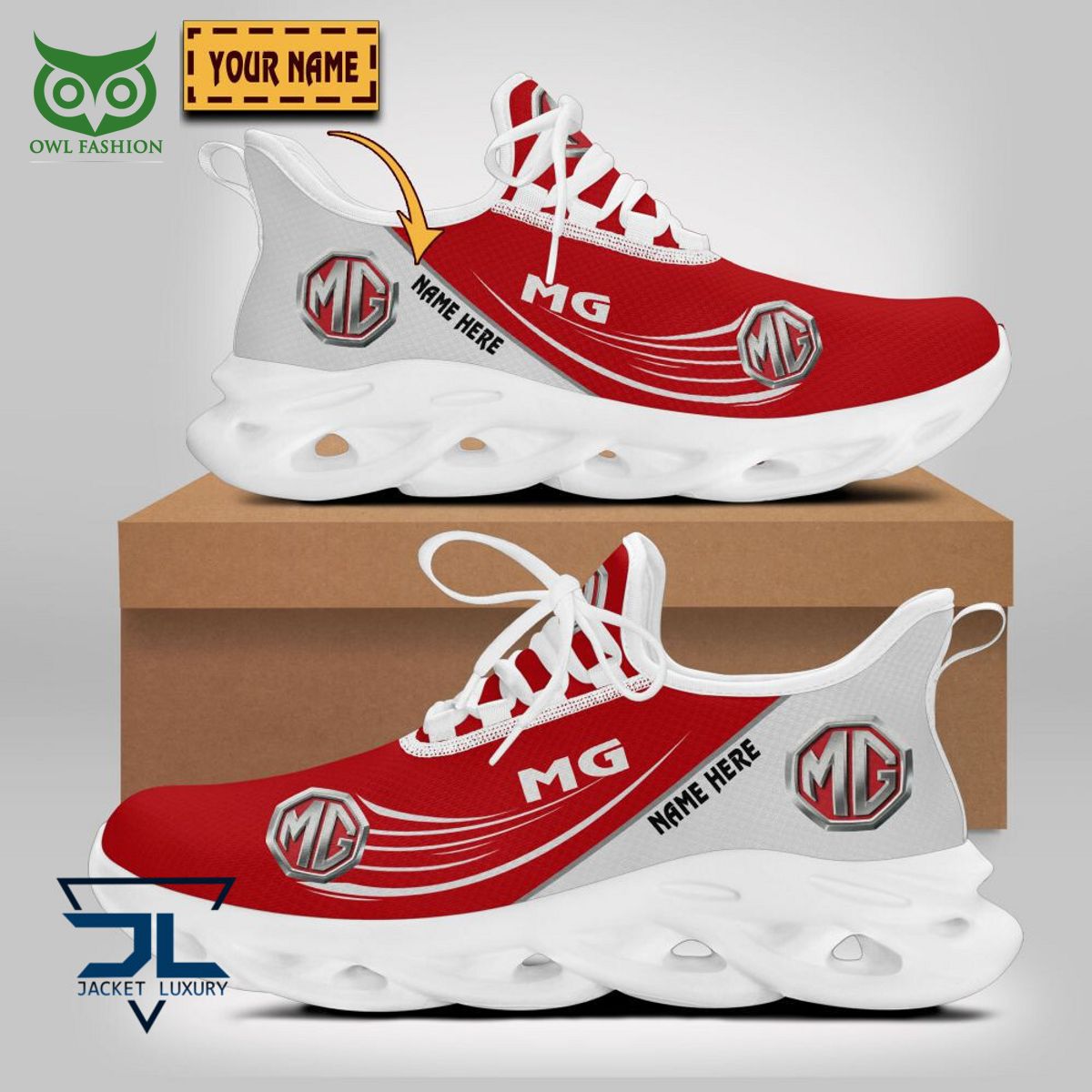 MG Car Brand Personalized Max Soul Sneakers