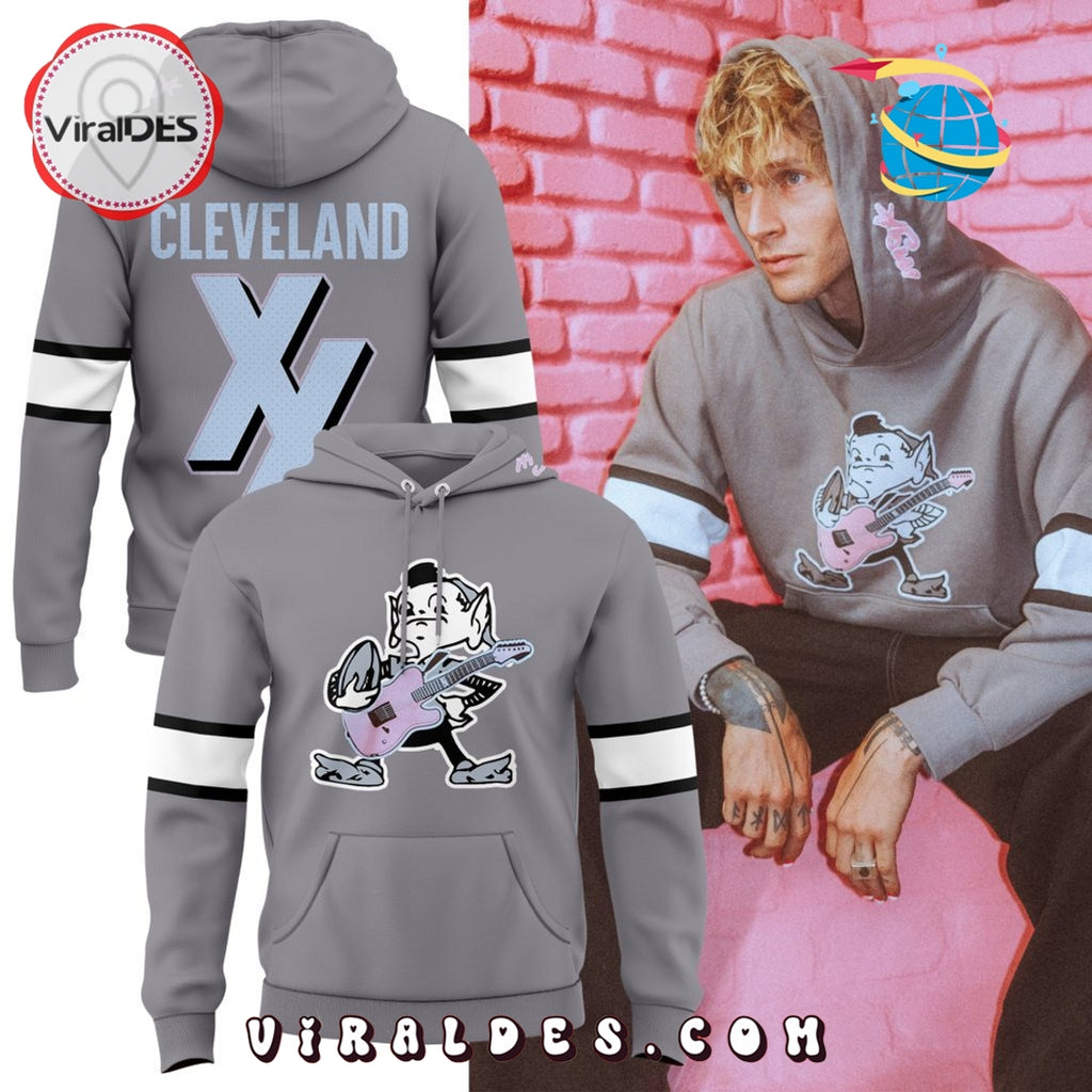 MGK x Cleveland Browns Brownie Rock Gray Hoodie