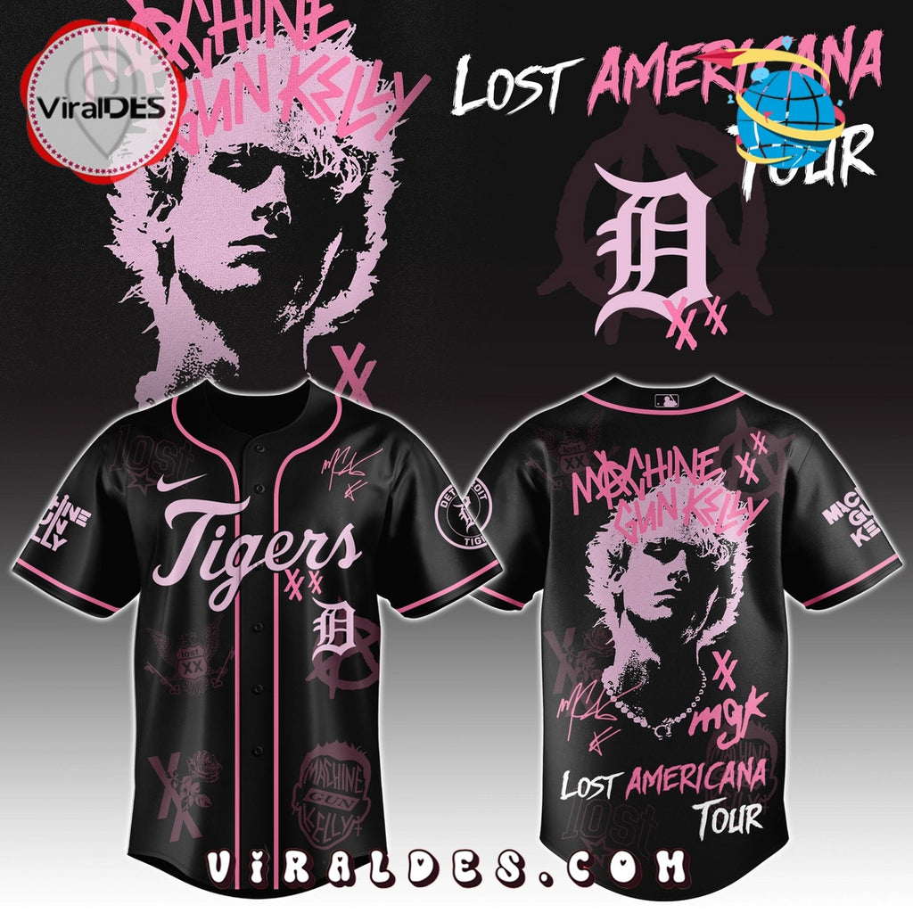 MGK x Detroit Tigers Men’s Baseball Jersey – Limited 2025