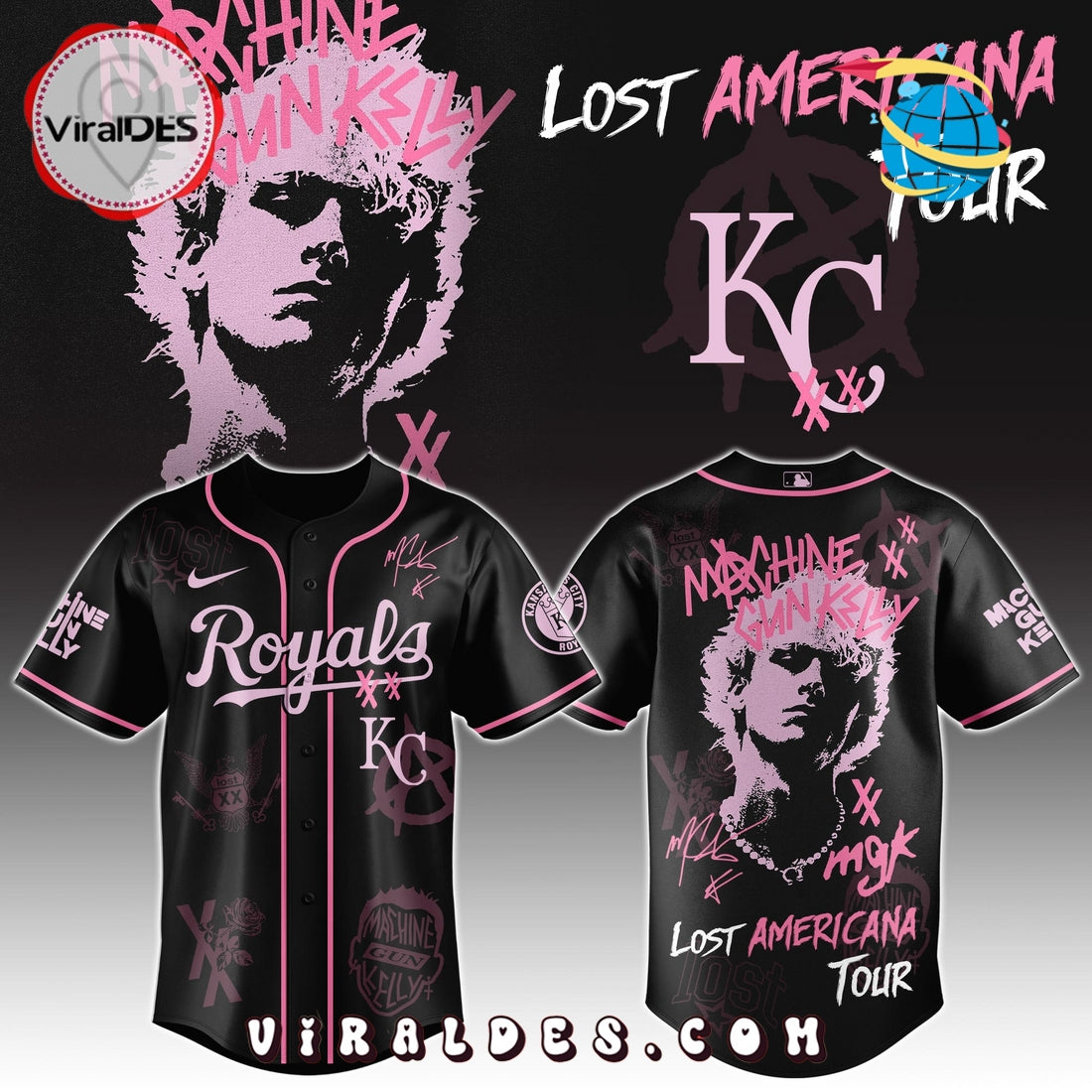 MGK x Kansas City Royals Men’s Baseball Jersey – Limited 2025