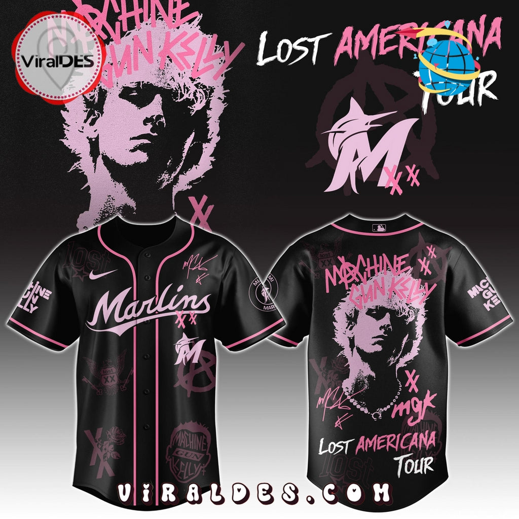 MGK x Miami Marlins Men’s Baseball Jersey – Limited 2025