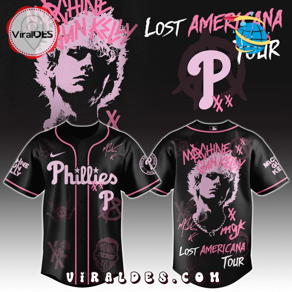 MGK x Philadelphia Phillies Men’s Baseball Jersey – Limited 2025