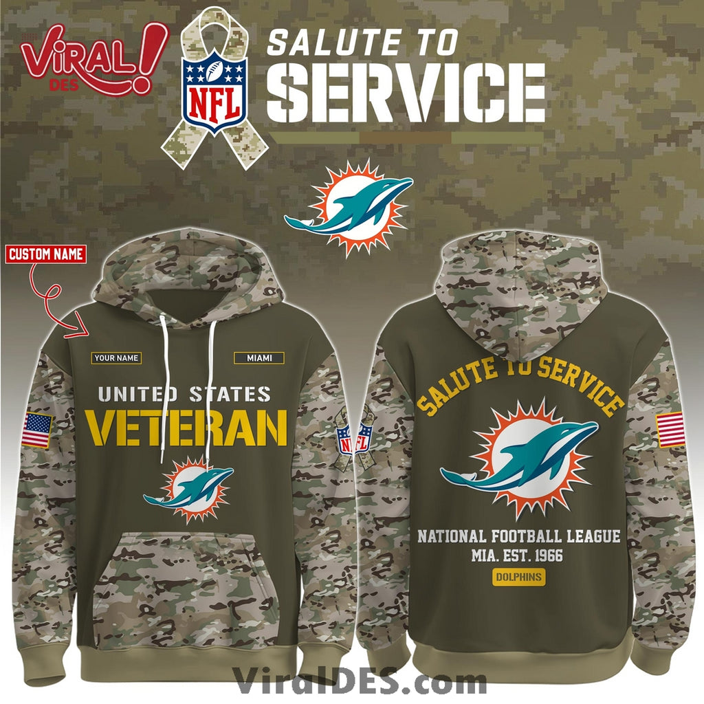 Miami Dolphins 2025 Salute to Service Hoodie, Long Pants