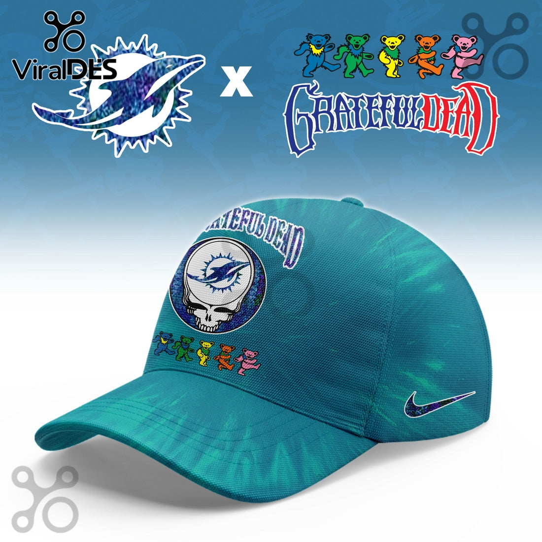 Miami Dolphins Grateful Dead Limited Hoodie 2025