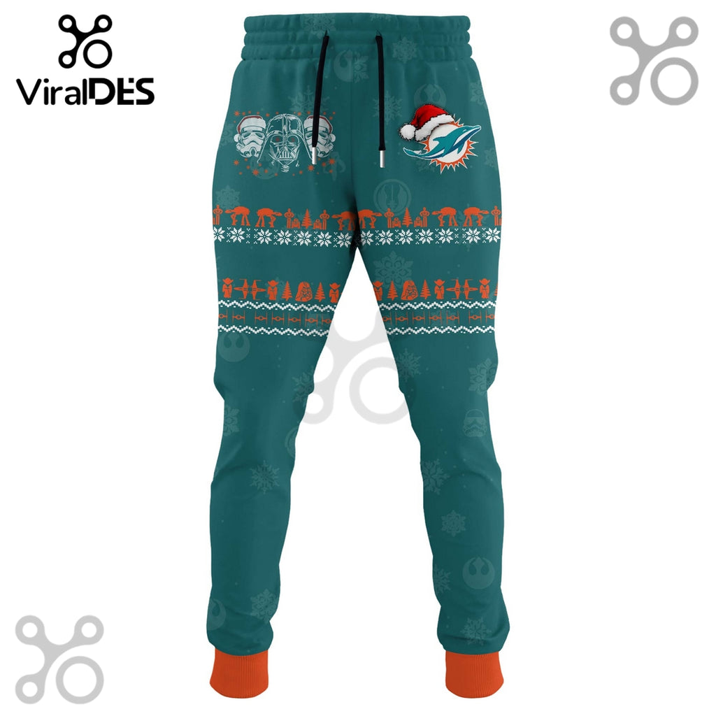 Miami Dolphins Merry Christmas The Force Edition Hoodie 2025