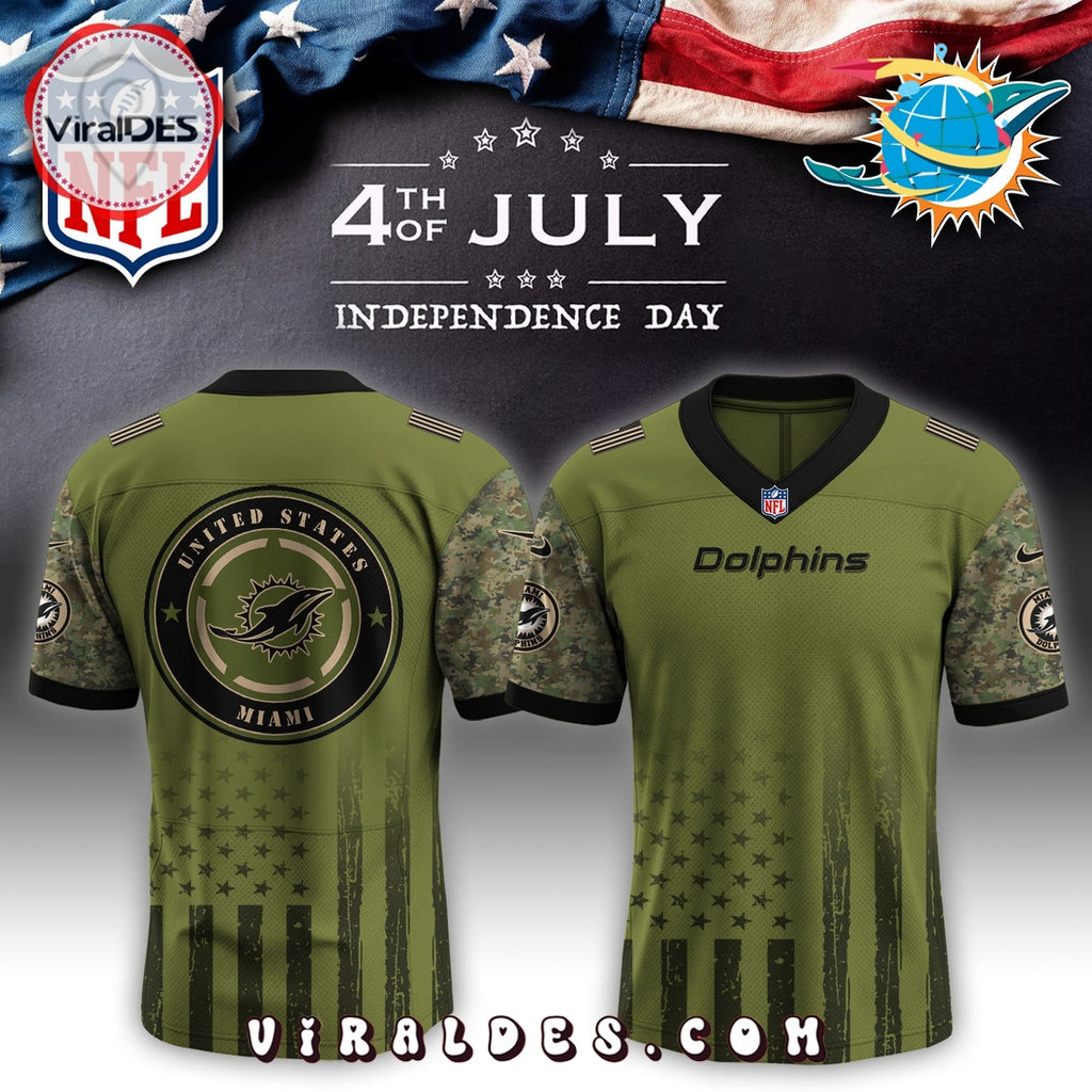Miami Dolphins x Independence Day 2025 Baseball Jersey