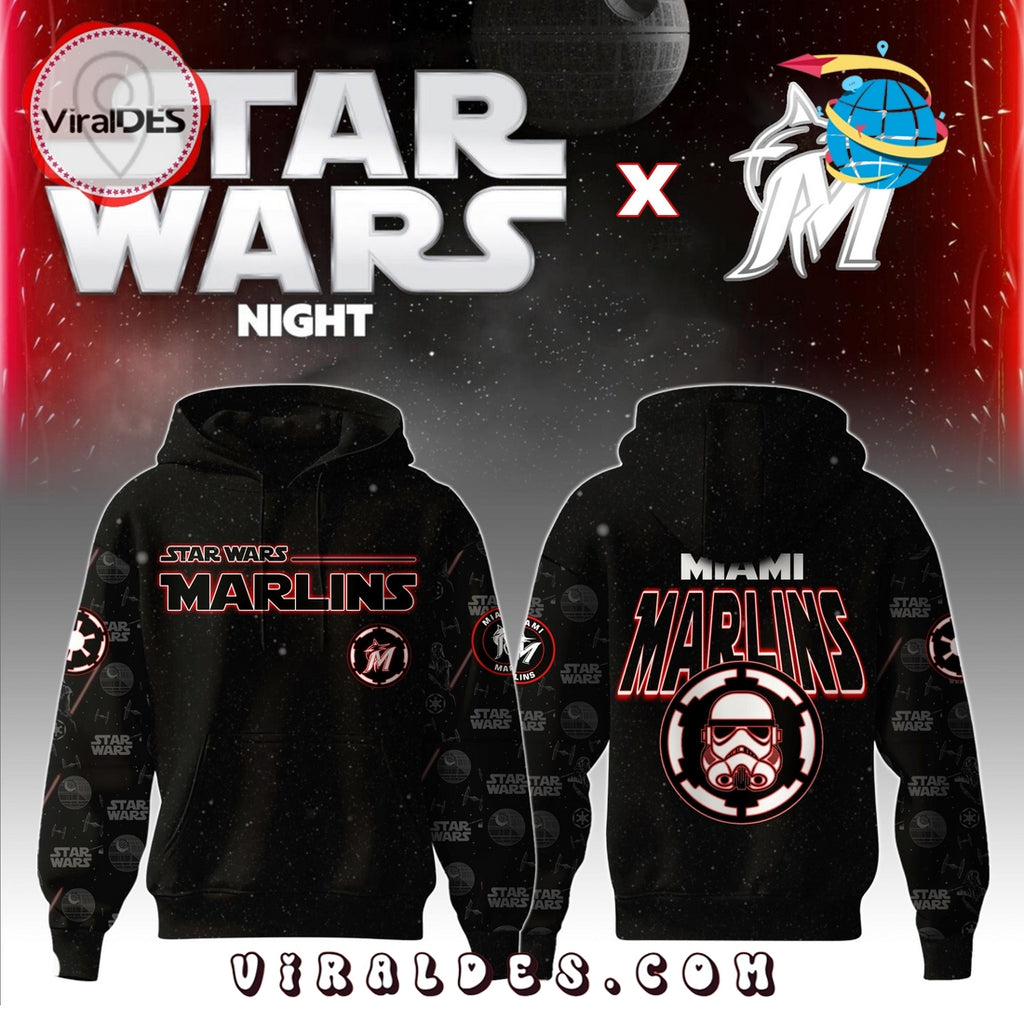 Miami Marlins MLB x Star War Night Hoodie, Jogger, Cap