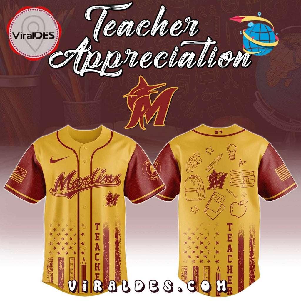 Miami Marlins MLB x Teacher Appreciation Day Jersey