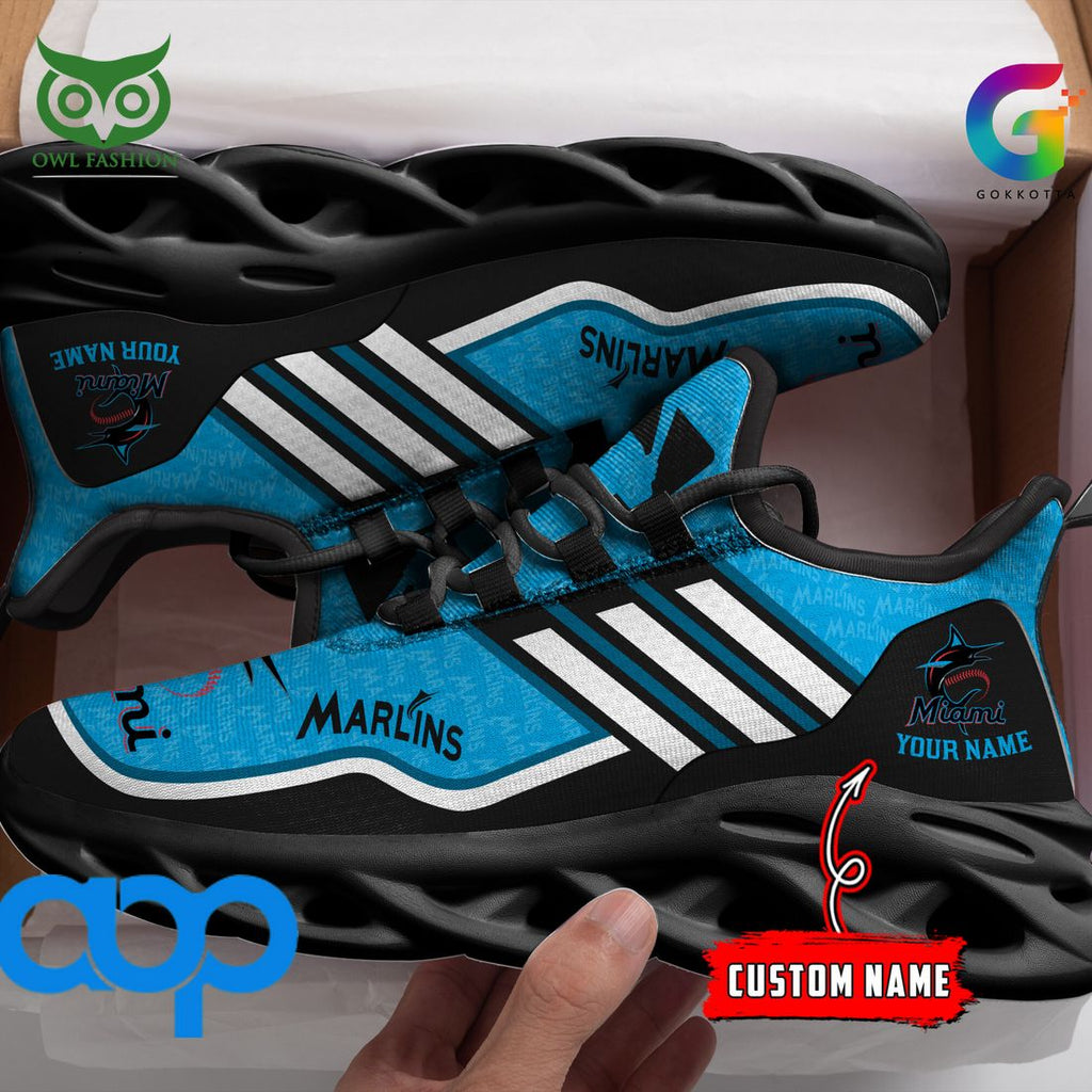 Miami Marlins MLB Personalized New Max Soul Sneaker