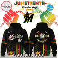 Miami Marlins x 2025 Juneteenth Freedom Day Hoodie, Long Pants