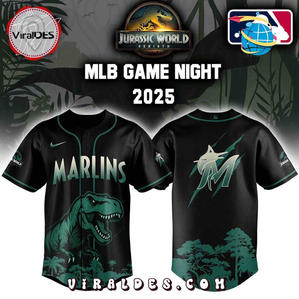 Miami Marlins x Jurassic World 2025 Baseball Jersey