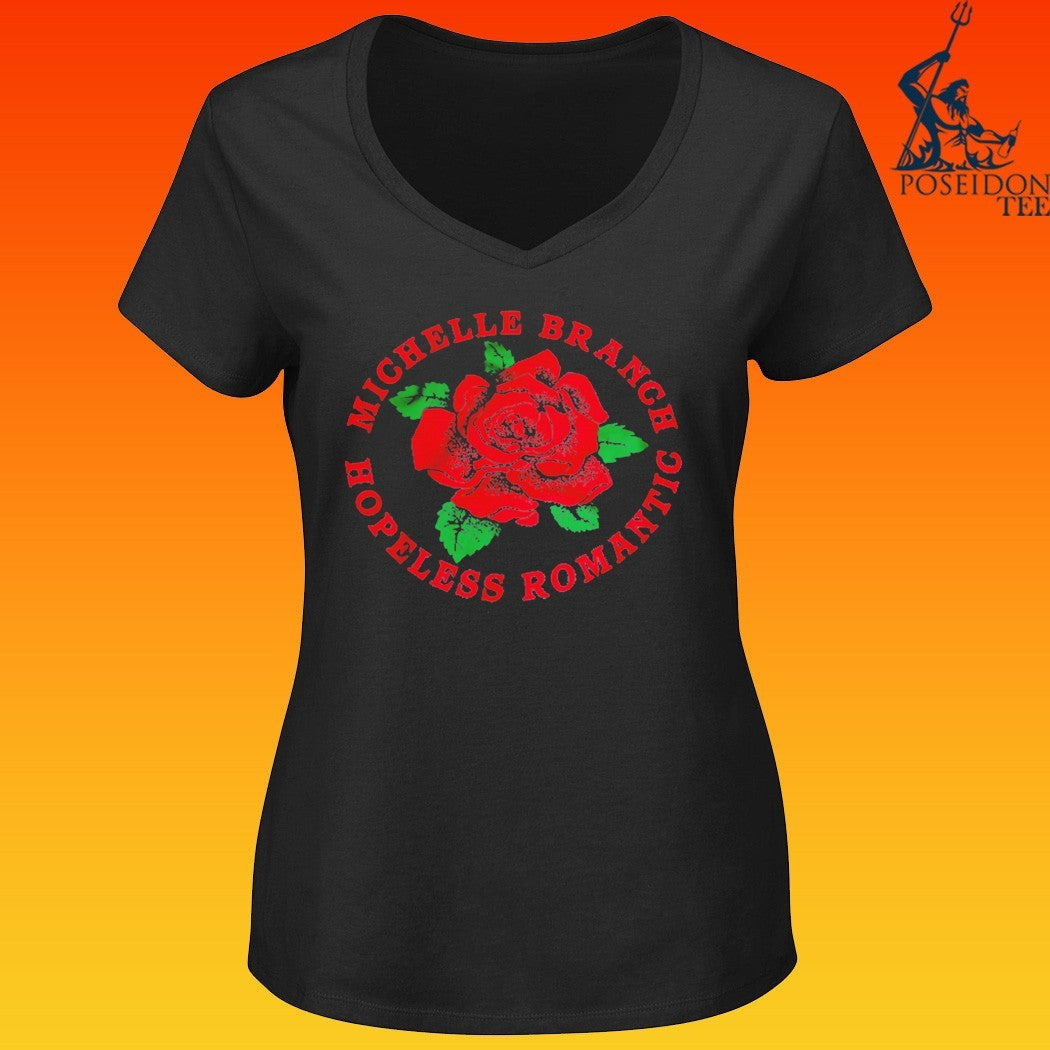 Michelle Branch Hopeless Romantic Rose T-shirt