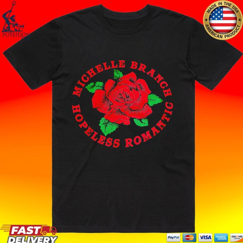 Michelle Branch Hopeless Romantic Rose T-shirt