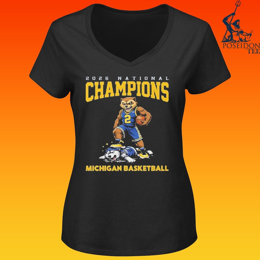 Michigan Basketball Champions 2026 National T-shirt