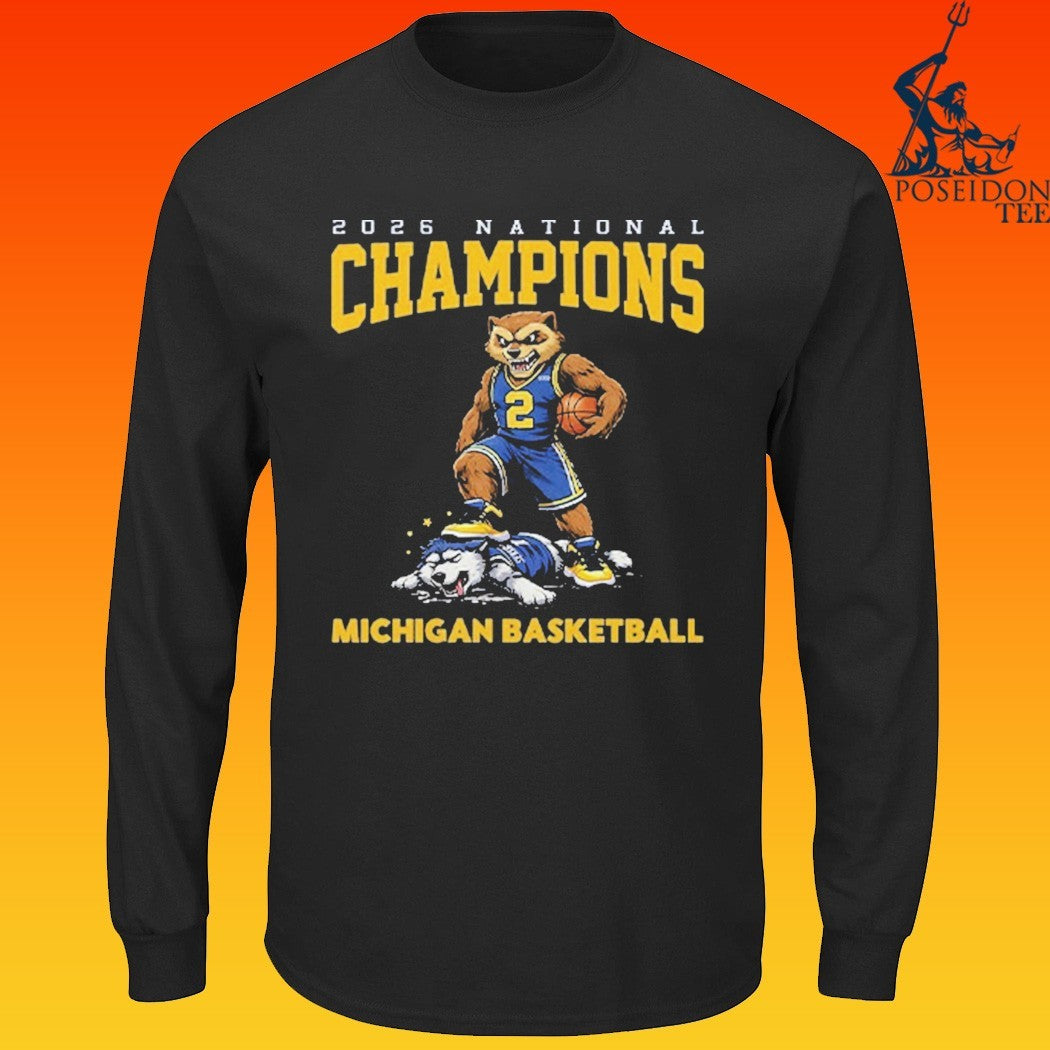 Michigan Basketball Champions 2026 National T-shirt