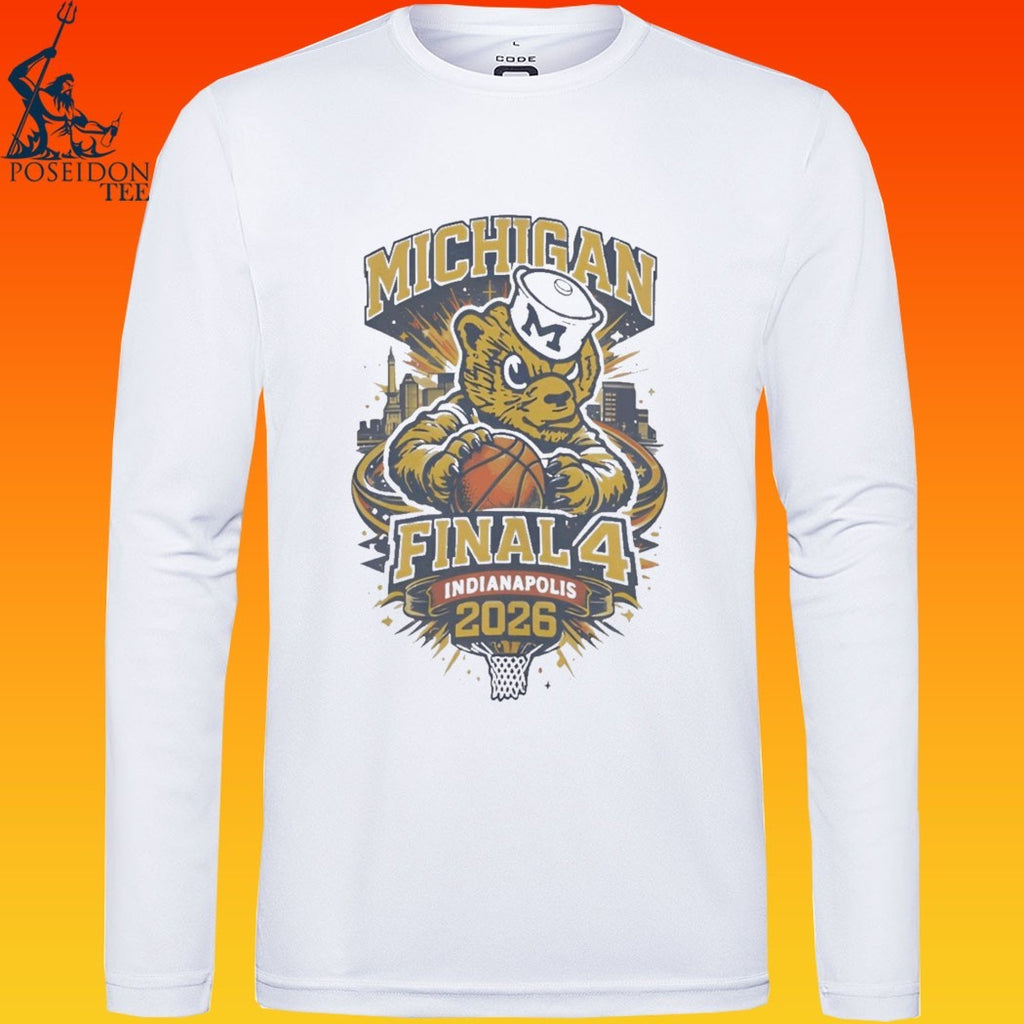 Michigan Wolverines 2026 Final Four Retro Vintage T-shirt