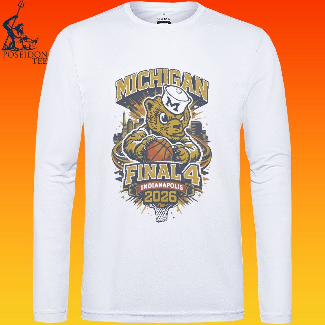 Michigan Wolverines 2026 Final Four Retro Vintage T-shirt