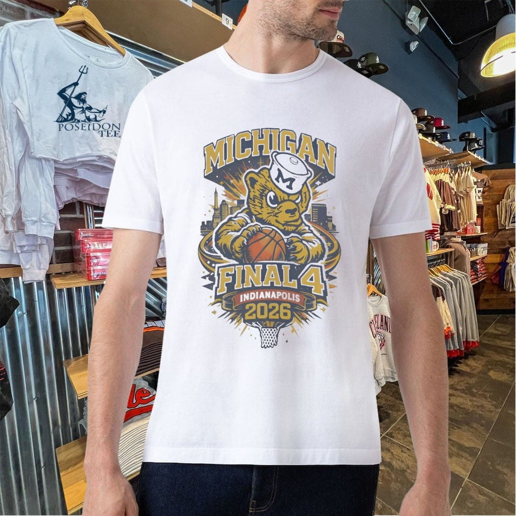Michigan Wolverines 2026 Final Four Retro Vintage T-shirt