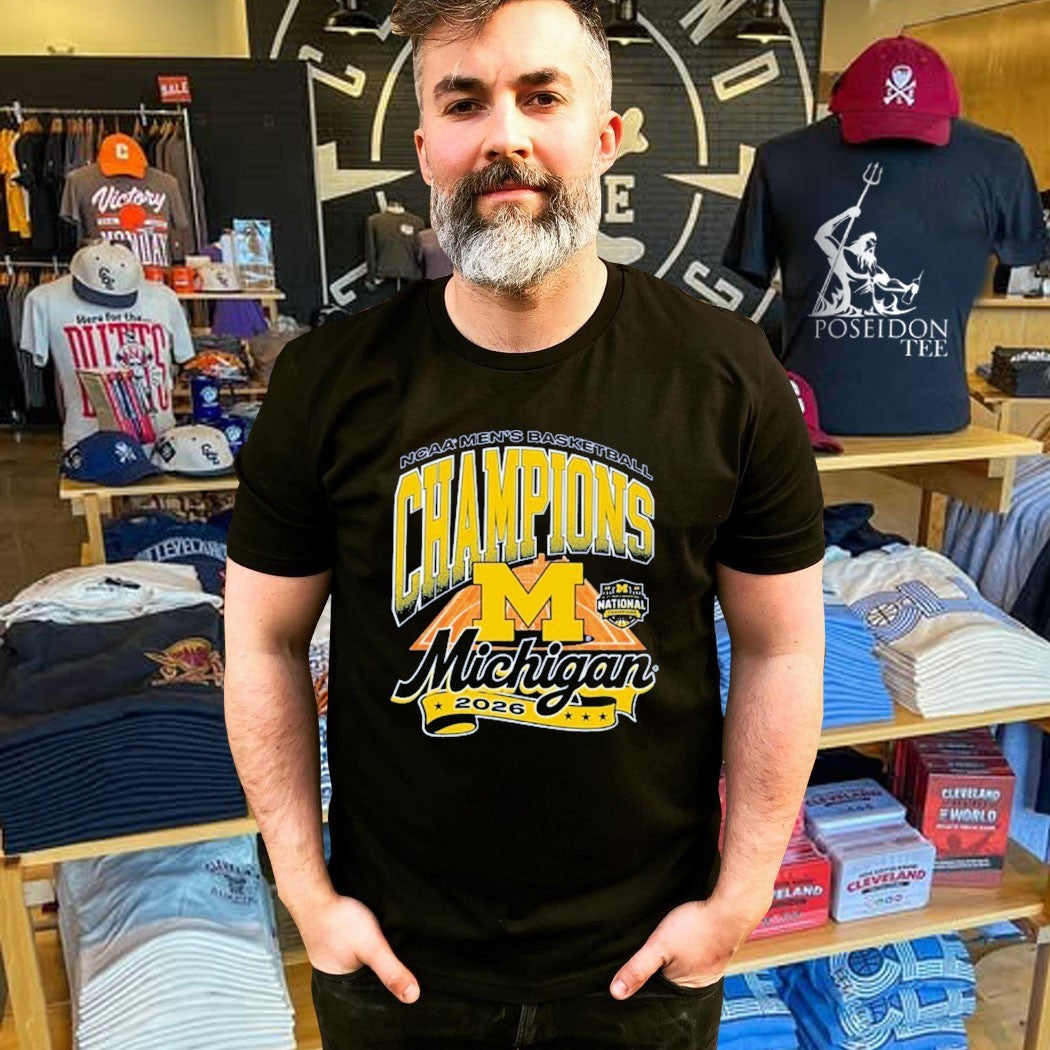 Michigan Wolverines 2026 Men’s Basketball National Champions Court T-shirt