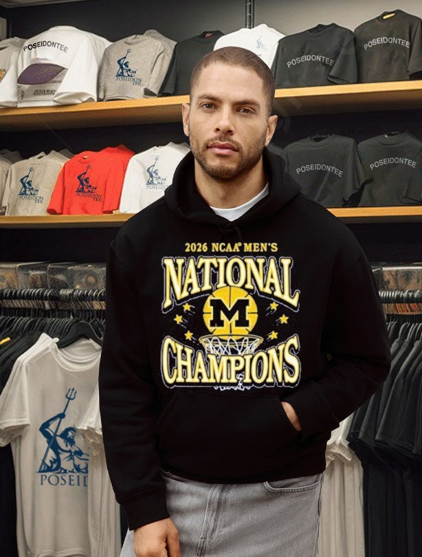 Michigan Wolverines 2026 Men’s Basketball National Champions T-shirt