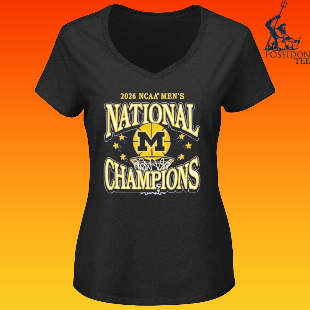 Michigan Wolverines 2026 Men’s Basketball National Champions T-shirt