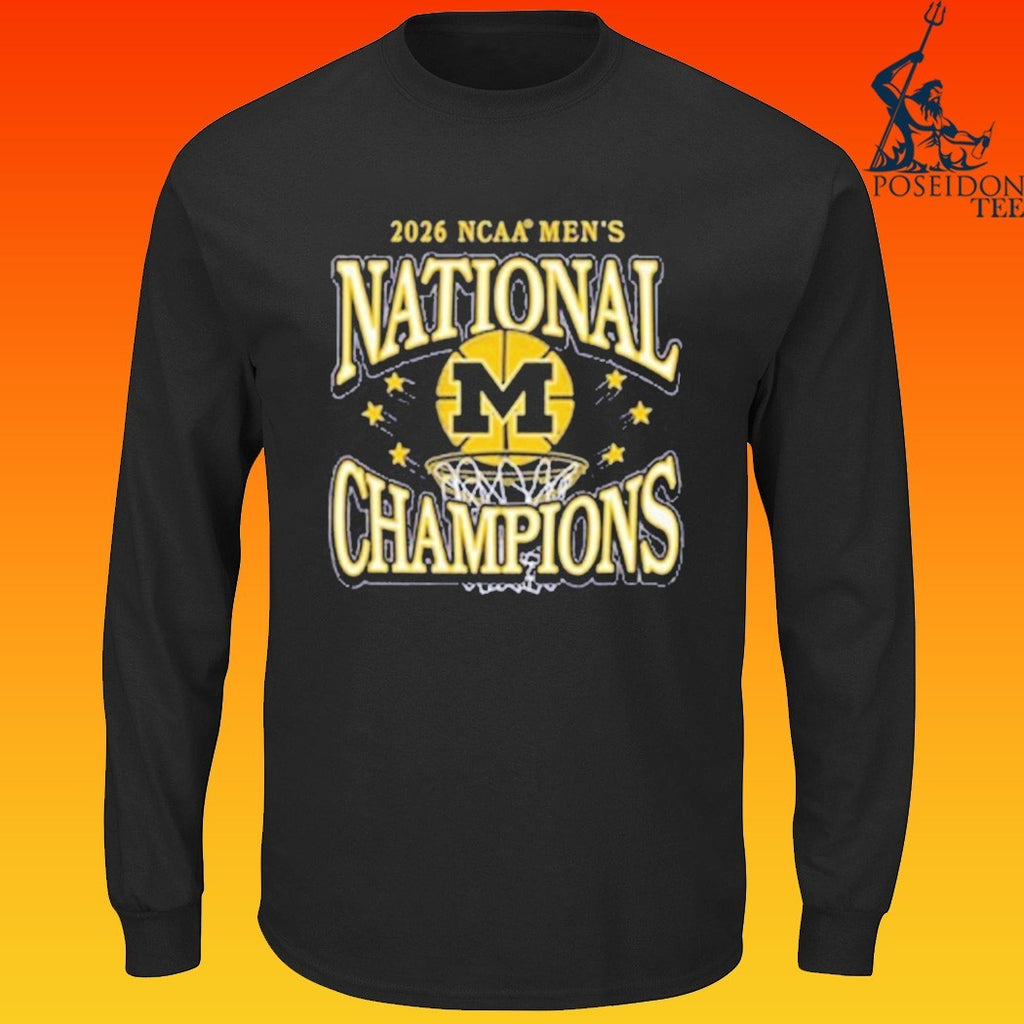 Michigan Wolverines 2026 Men’s Basketball National Champions T-shirt