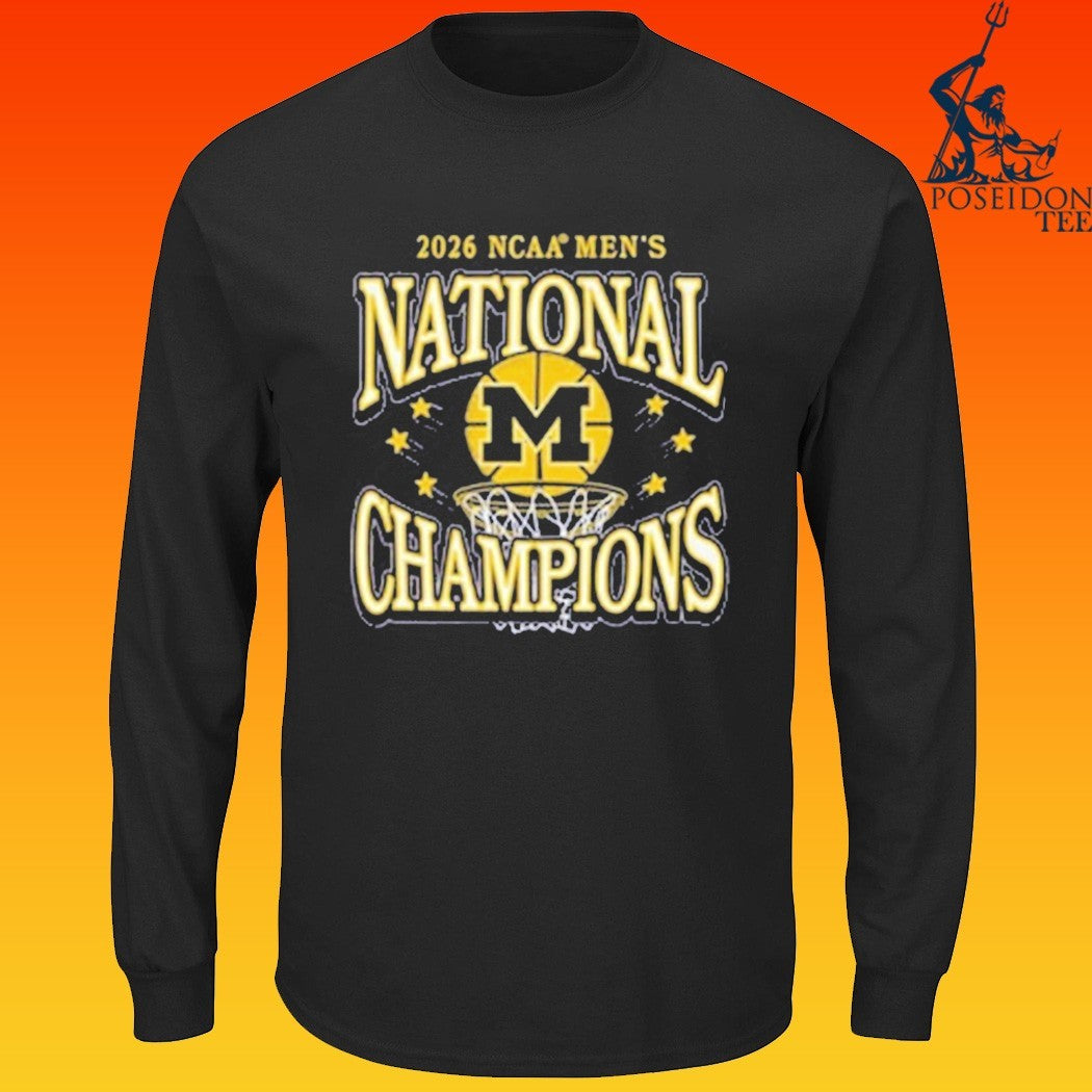 Michigan Wolverines 2026 Men’s Basketball National Champions T-shirt