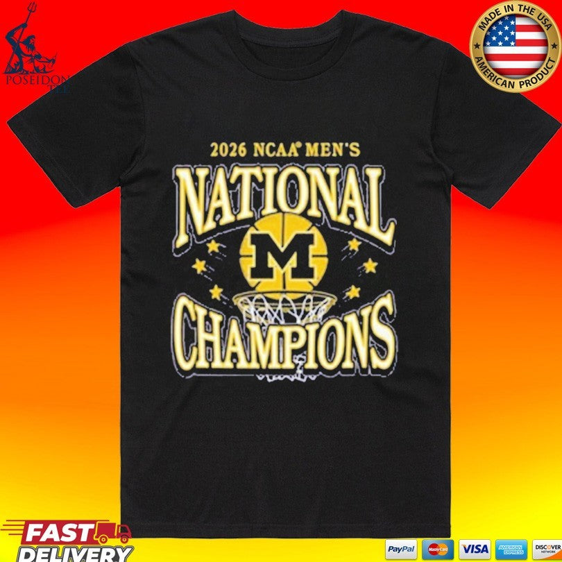 Michigan Wolverines 2026 Men’s Basketball National Champions T-shirt
