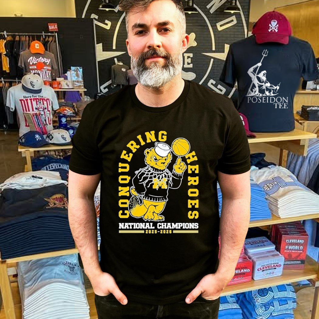 Michigan Wolverines 2026 National Champions Conquering Hero’s Basketball T-shirt