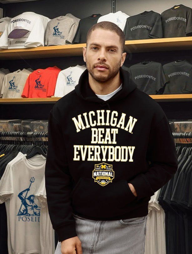 Michigan Wolverines 2026 NCAA Men’s Basketball National Champions Beat Everybody T-shirt
