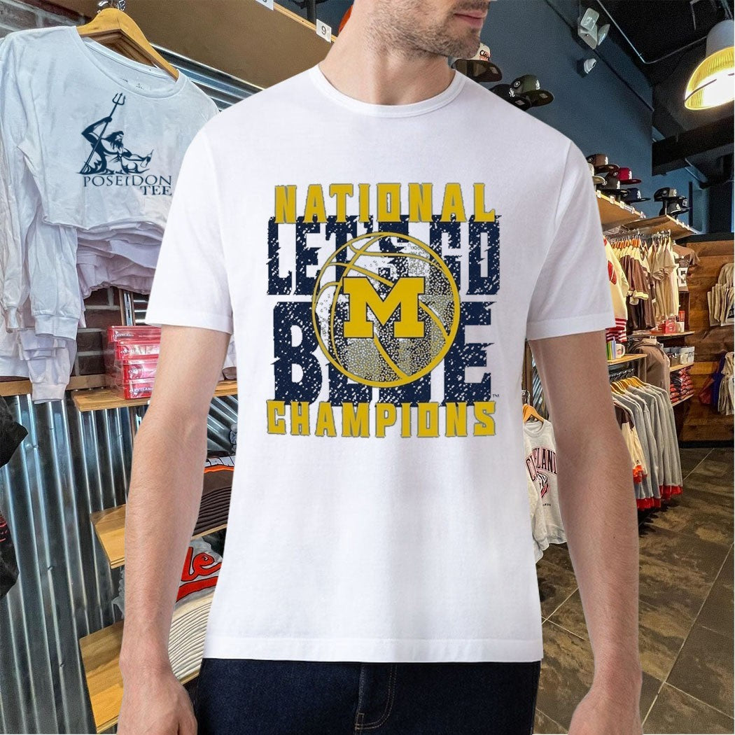 Michigan Wolverines Comfort Colors 2026 NCAA Men’s Basketball National Champions Phrase Overlay T-shirt
