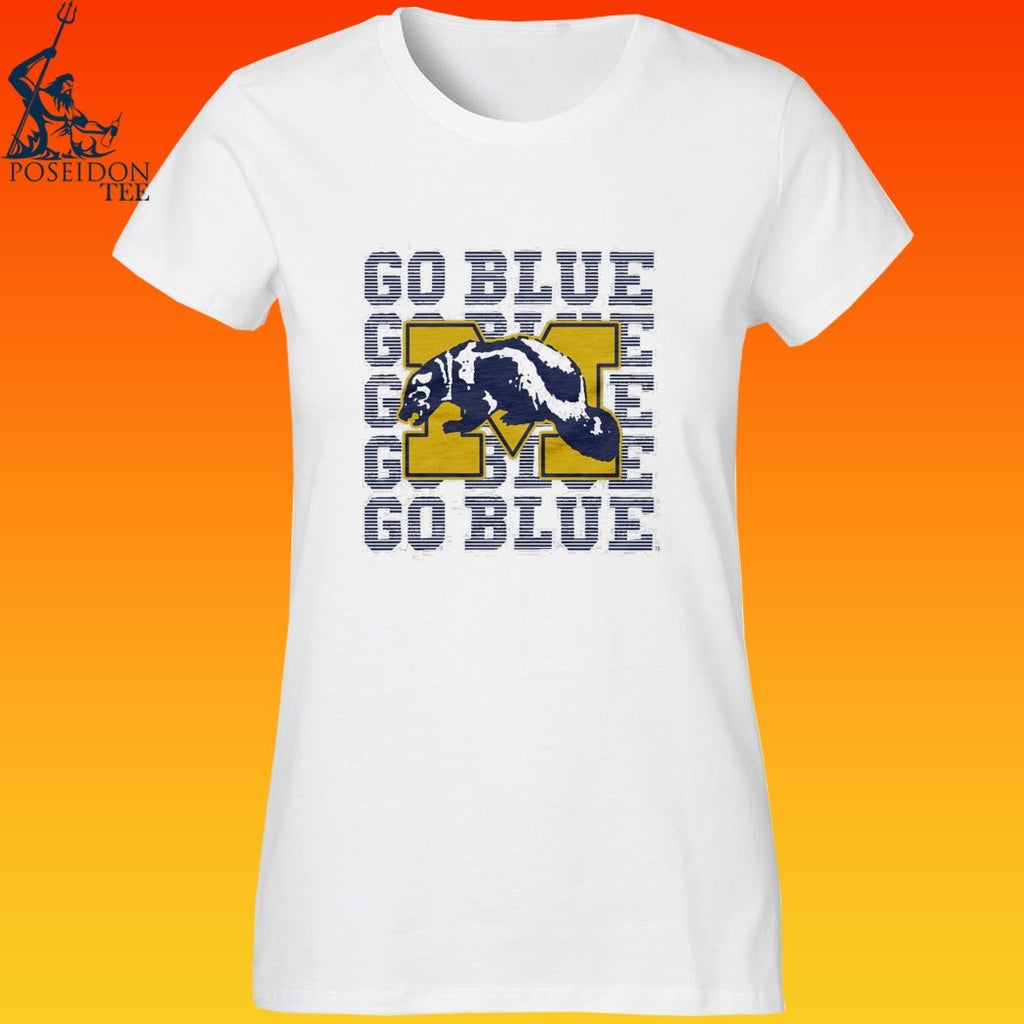 Michigan Wolverines Go Blue Repeat T-shirt