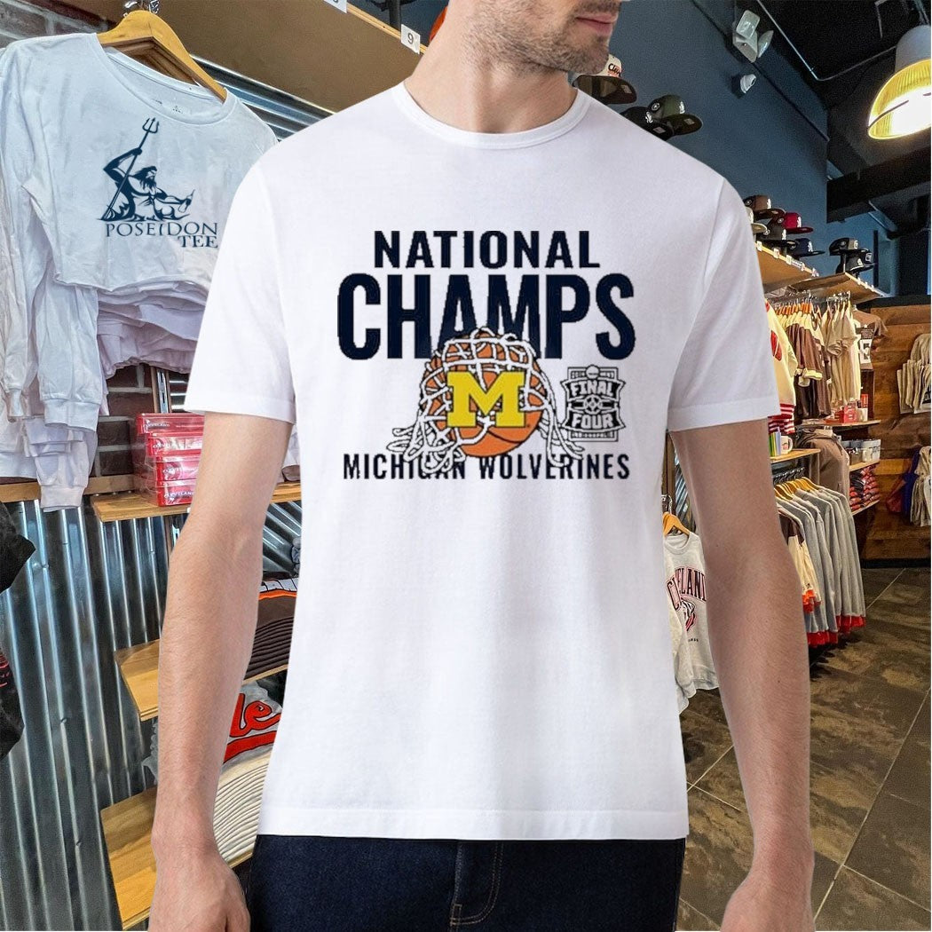 Michigan Wolverines Grey 2026 Men’s Basketball National Champions T-shirt