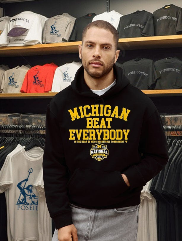 Michigan Wolverines MBB 2026 National Champions Beat Everybody In The NCAA Di Men’s Basketball Tournament T-shirt