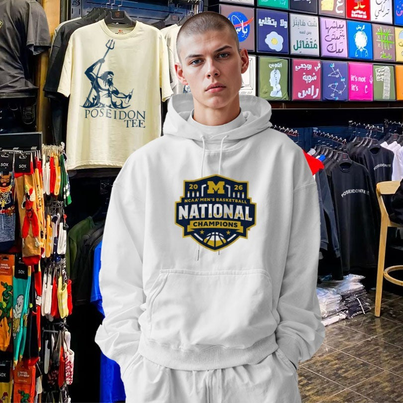 Michigan Wolverines MBB 2026 National Champions Logo T-shirt