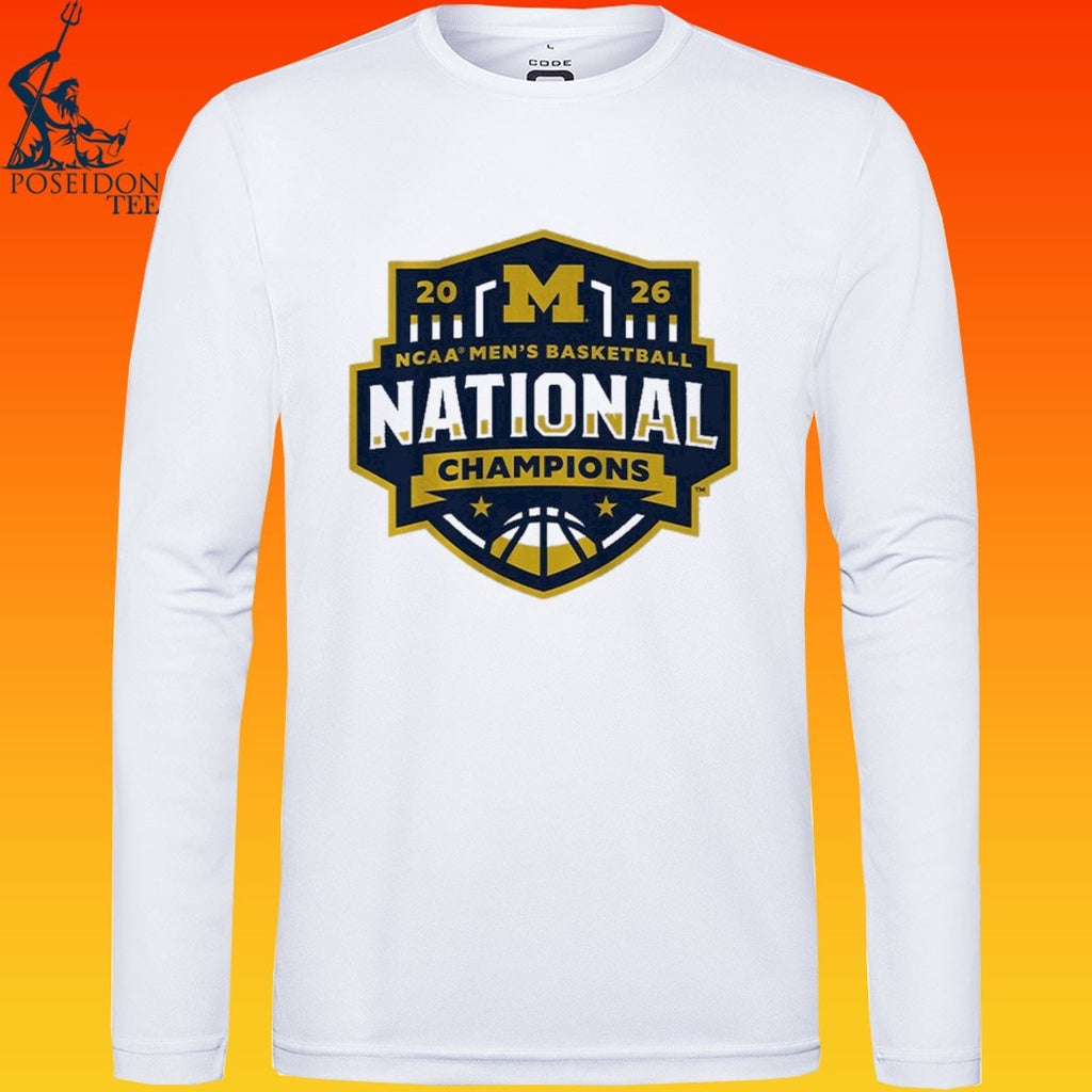 Michigan Wolverines MBB 2026 National Champions Logo T-shirt