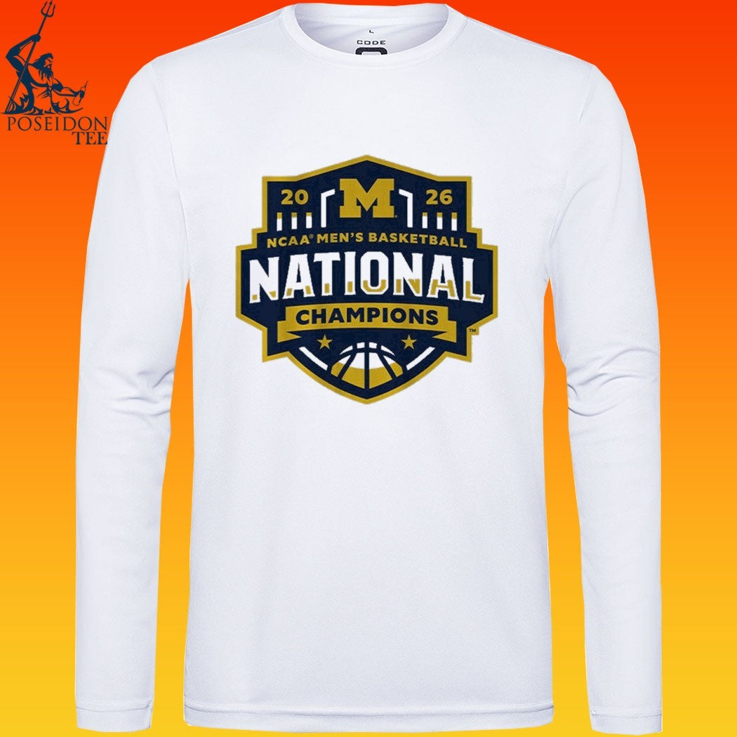 Michigan Wolverines MBB 2026 National Champions Logo T-shirt
