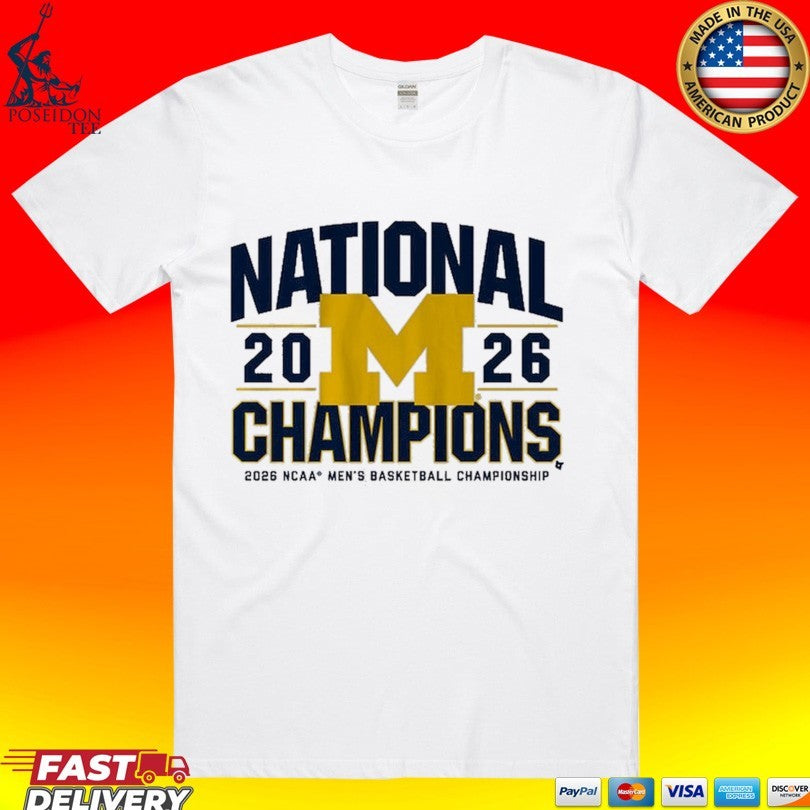 Michigan Wolverines MBB National Champions Classic 2026 NCAA Men’s Basketball Championship T-shirt