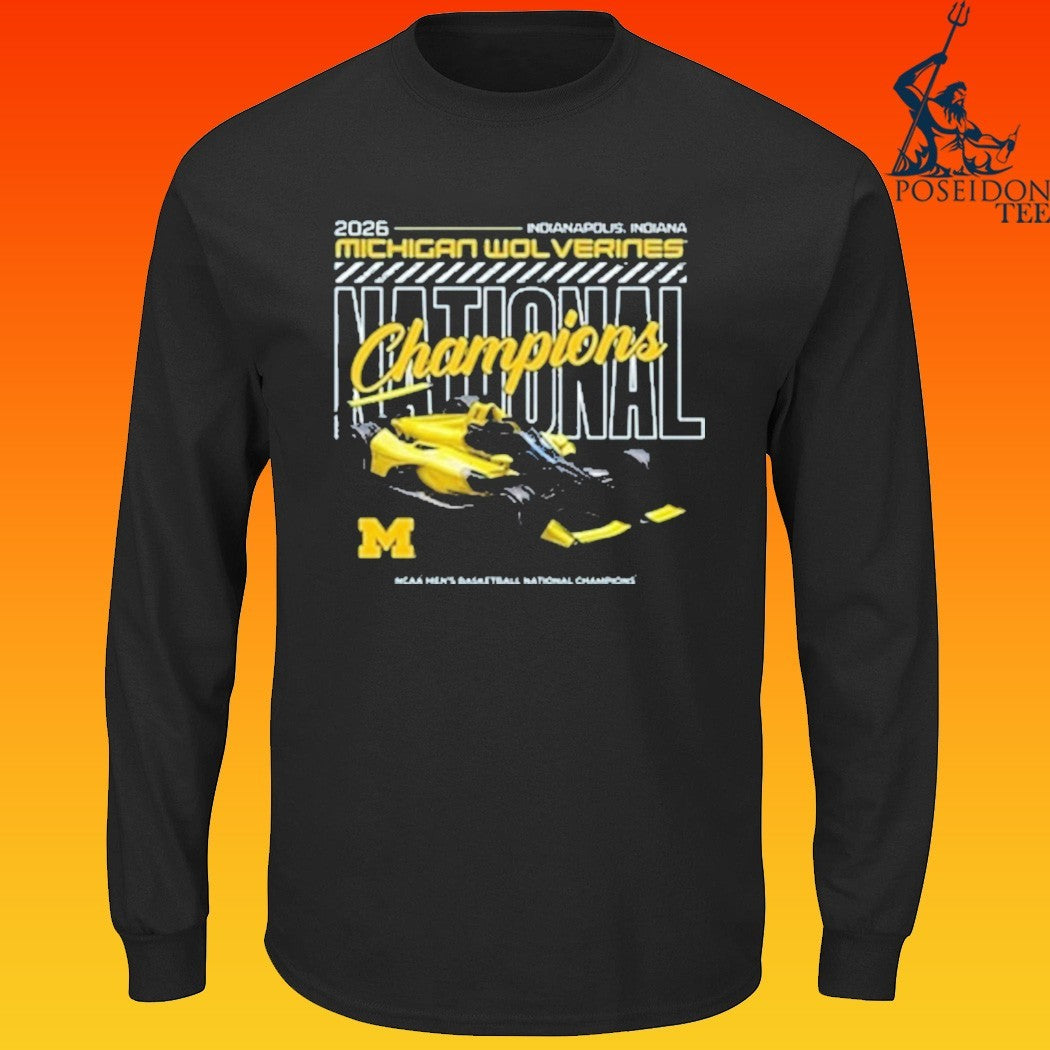 Michigan Wolverines MBB National Champs 2026 Indy T-shirt